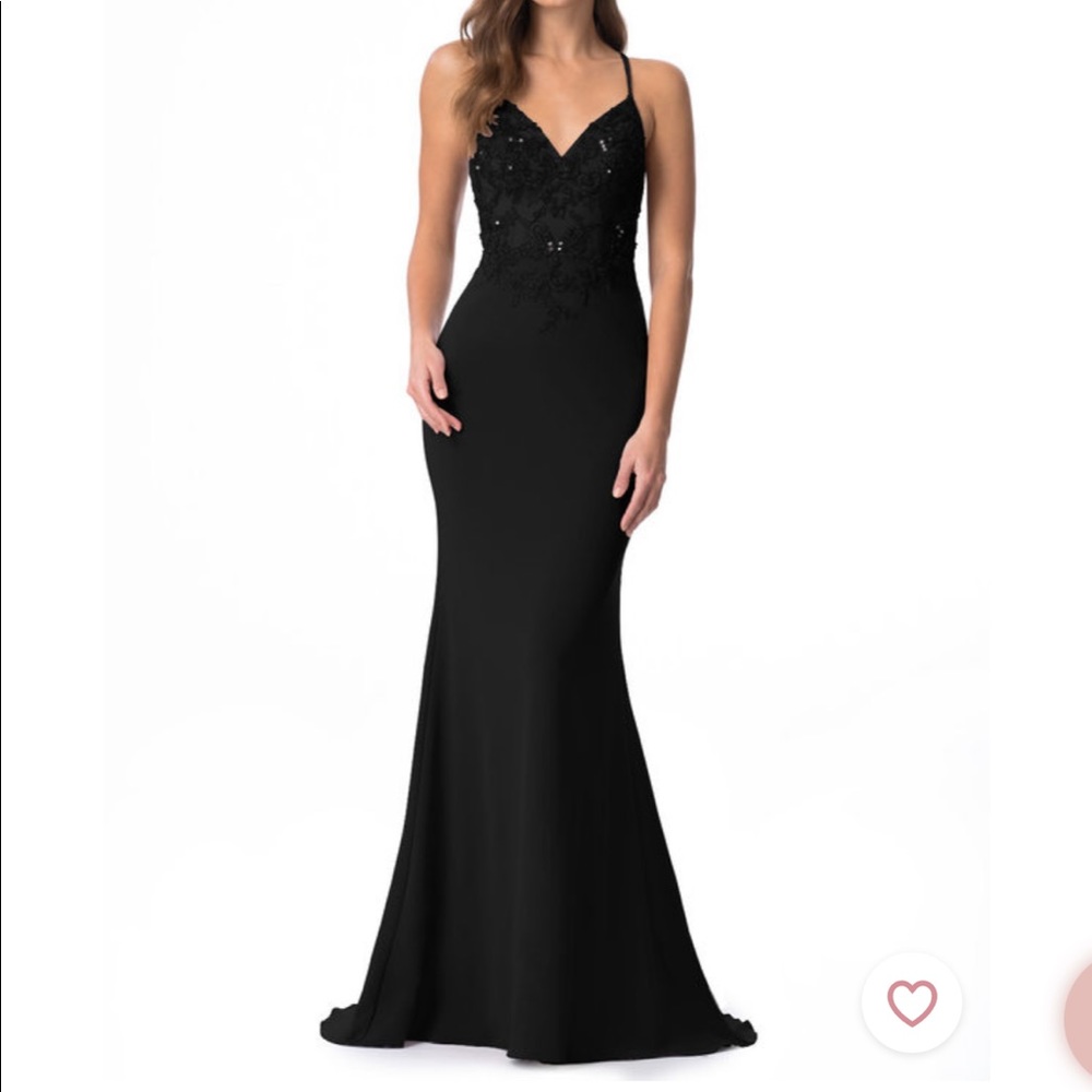 Black Azazie Bridesmaids dress